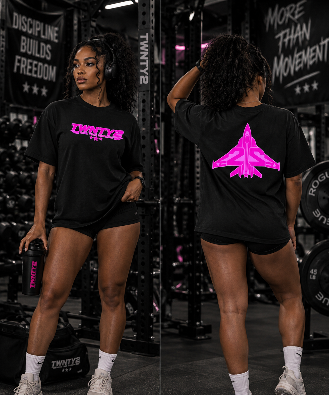 TWNTY2 Hot Pink Design Tee