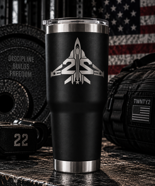 TWNTY2 Jet Engraved Tumbler